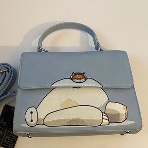 Loungefly Disney Big Hero 6 Baymax & Mochi Crossbody  with Character Design. NWT